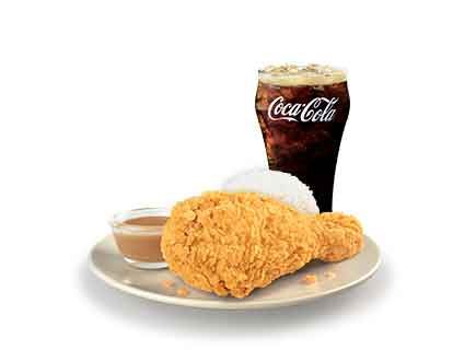  1-pc. Chicken McDo w/ Rice & Coke McFloat Meal